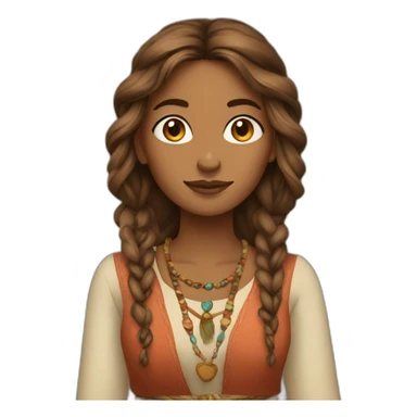 bohemian women. sticker