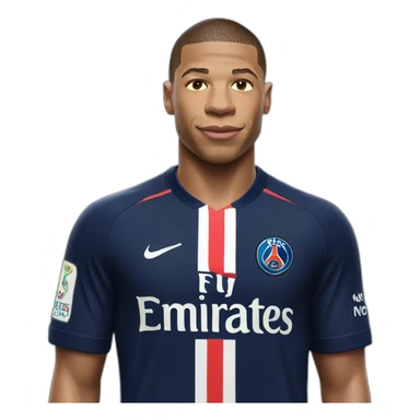 Mbappe With à shirt to psg sticker