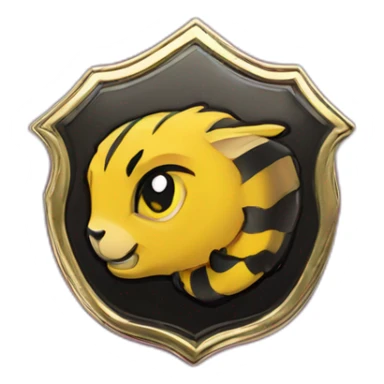 Hufflepuff badge pin sticker