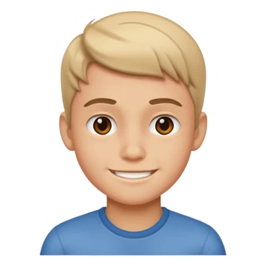 Boy smirking sticker