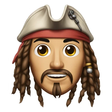 Captain Jack Sparrow one eye sticker