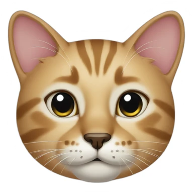 Cat with black spot sticker