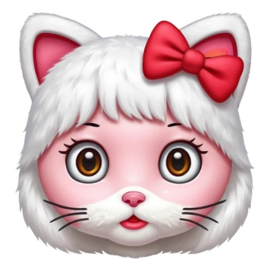 Human like hello kitty style sticker