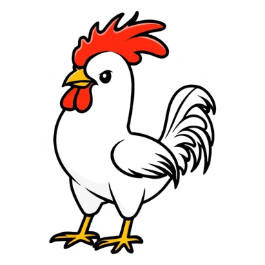 De colores Rooster sticker