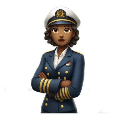 Ship Captain Woman  sticker