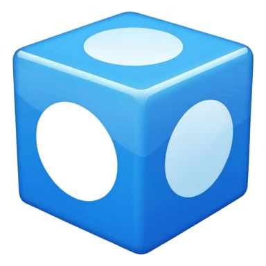 Cube BLUE  sticker