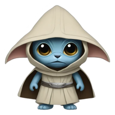 Grogu as a Sith sticker