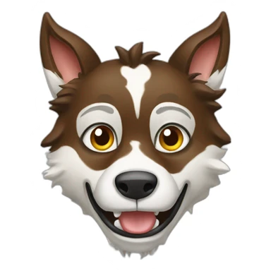 Vache loup sticker