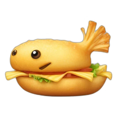 Kibbeling frituur sticker