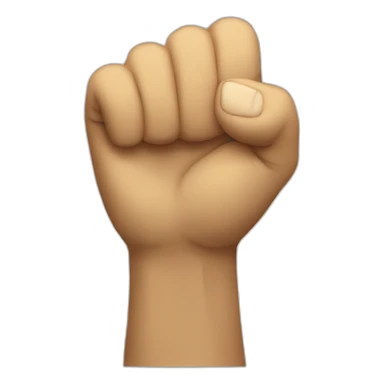 Raised fist sticker