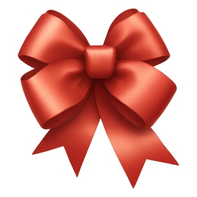 red gift bow sticker