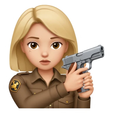 Chokehold and gunpoint girl  sticker