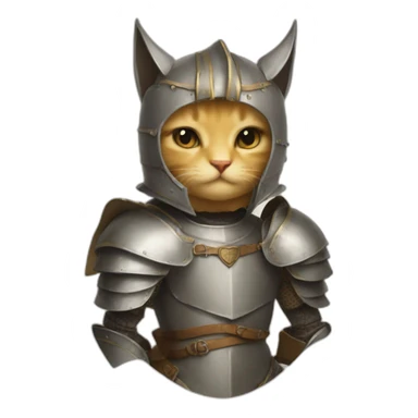 mew in medieval armor sticker