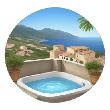 Jacuzzi in Sicily sticker