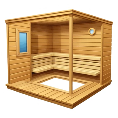 lag den mer som en rundt firkant og sort, også kan det stå SAUNA på sticker