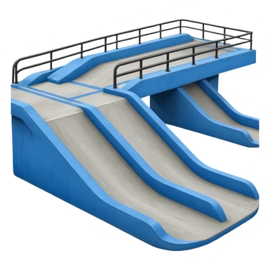 Skatepark blue sticker