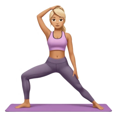 donna che fa yoga sticker