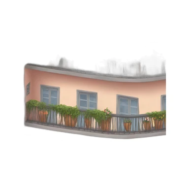 balcony morning sticker