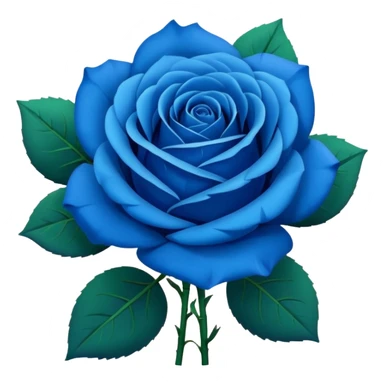 Blue rose bouquet sticker
