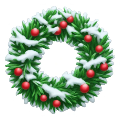 Wreath covered in snow  sticker