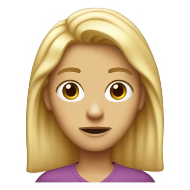 A ugly blonde sticker