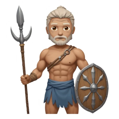 ancient guy with spear sticker