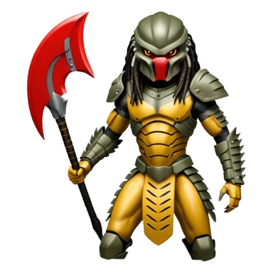 Predator from movie predator with armor sticker