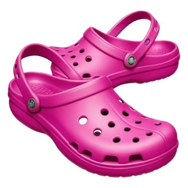 Fusica pink crocs emoji sticker