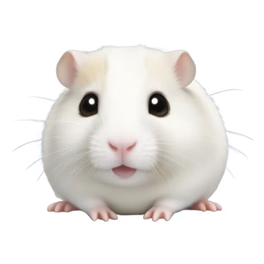 fat white dwarf hamster sticker