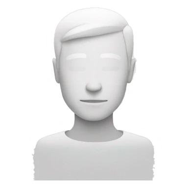 minimalistic white solo sticker