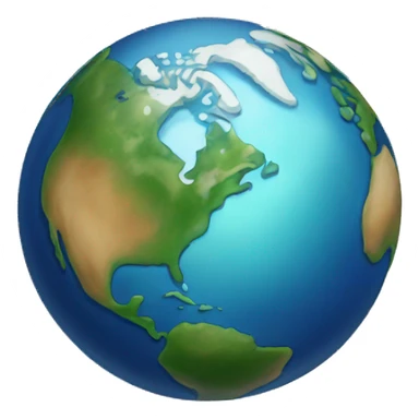 planet earth north america sticker