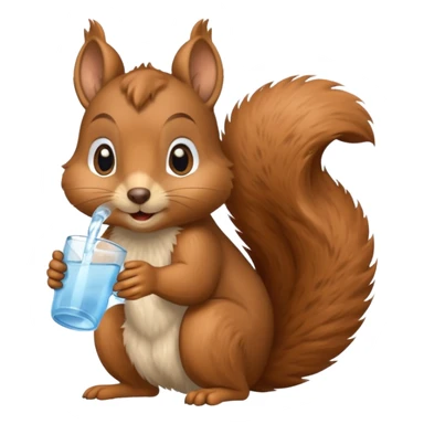  Suu çeken sincap sticker