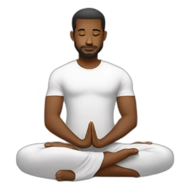 namaste by black man sticker