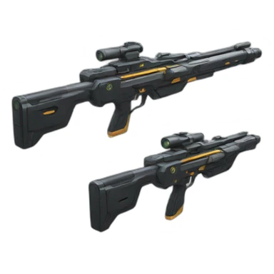 Rifle laser futuristic sticker