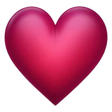 Heart made out of smooth ruby sticker
