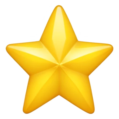 Yellow star 3d sticker