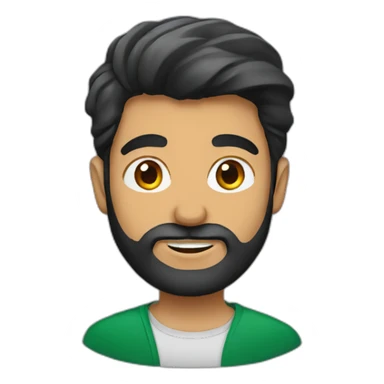 A pakistani guy with beard sticker