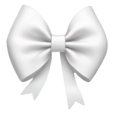 White coquette bow sticker