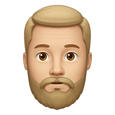 man with goatie beard sticker