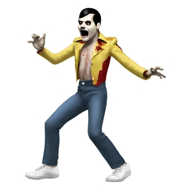 freddie mercury zombie dancing sticker