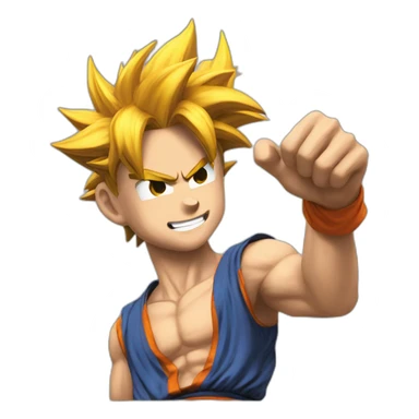 does goku clean nuts? sticker