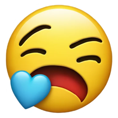 A smiley with heart hurt sticker