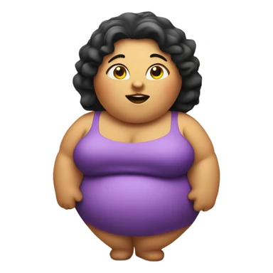 Fat lady sticker