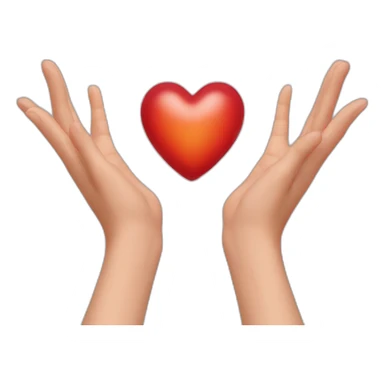 Thimothee chalamet heart with hands sticker