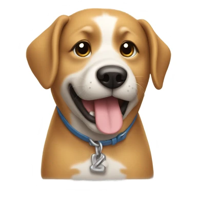 Dog holding summer fridays sticker