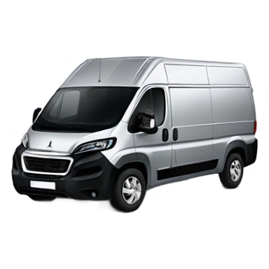 Peugeot boxer als van in silber sticker