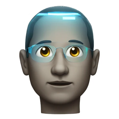 an head hologram sticker