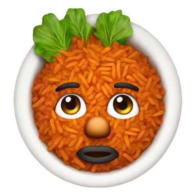 African jollof rice  sticker