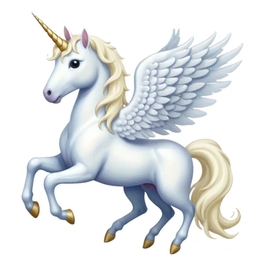 A unicorn fly with wings sticker