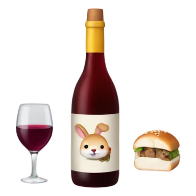 Bun cha and wine sticker